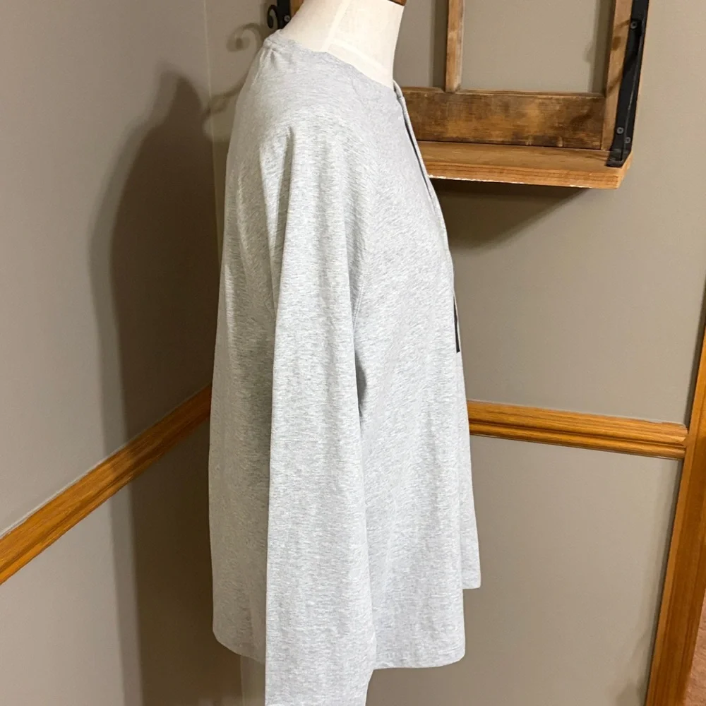 Banana Republic Gray Henley long sleeve Shirt size XL